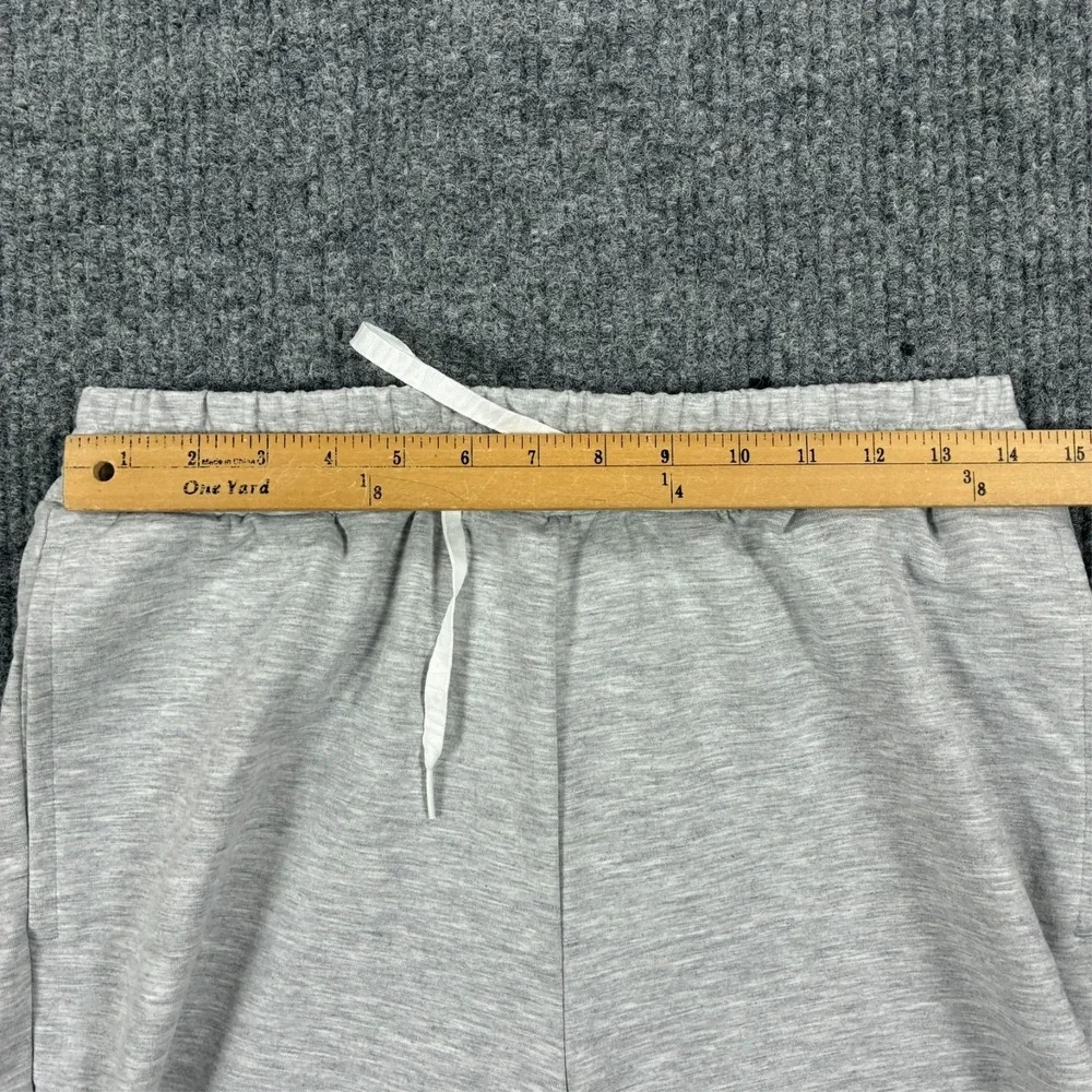 Puma Mens Jogger Sweatpants Size M Gray Fleece Drawstring Logo Athletic